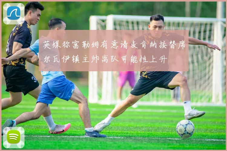 英媒称富勒姆有意请麦肯纳接替席尔瓦伊镇主帅离队可能性上升